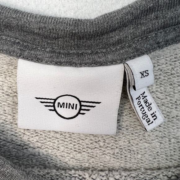 Mini Cooper Womens Crewneck Sweatshirt Size XS Gray Embossed Logo - Picture 5 of 10